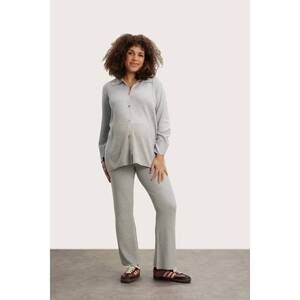 NEW NOM MATERNITY thomasine sweater cardigan in heather grey
